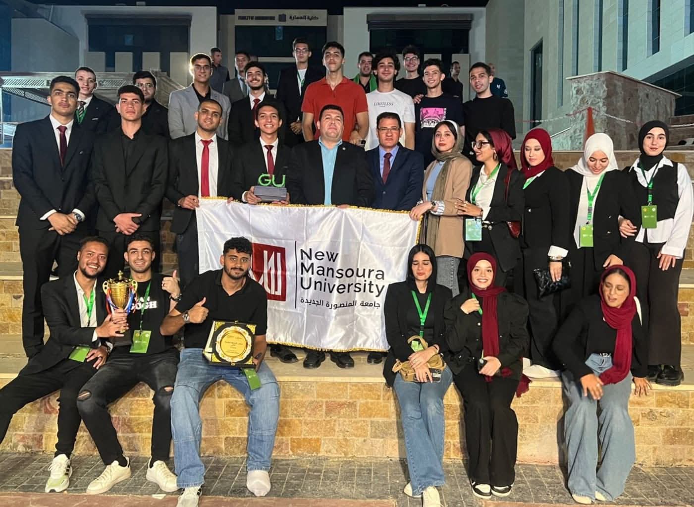 FB IMG 1757144906611 طلاب الدمج يشاركون في ورش فنية جامعة المنصورة الجديدة تتألق في ملتقى "G-FORCE" وتحصد المراكز الأولى ودرع الروح الرياضية موقع في الجامعة
