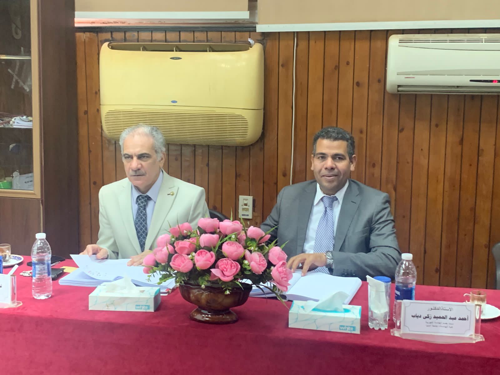 IMG 20250920 WA0025 جامعة أسوان جامعة أسوان تناقش رسالة دكتوراه حول تحسين كفاءة الطاقة المتجددة في شبكات الكهرباء موقع في الجامعة