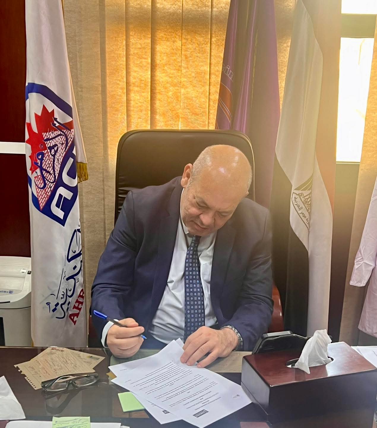 FB IMG 1759408436594 رعاية بروتوكول تعاون بين كلية طب الأسنان بجامعة الأهرام الكندية وجامعة لينكولن الماليزية موقع في الجامعة