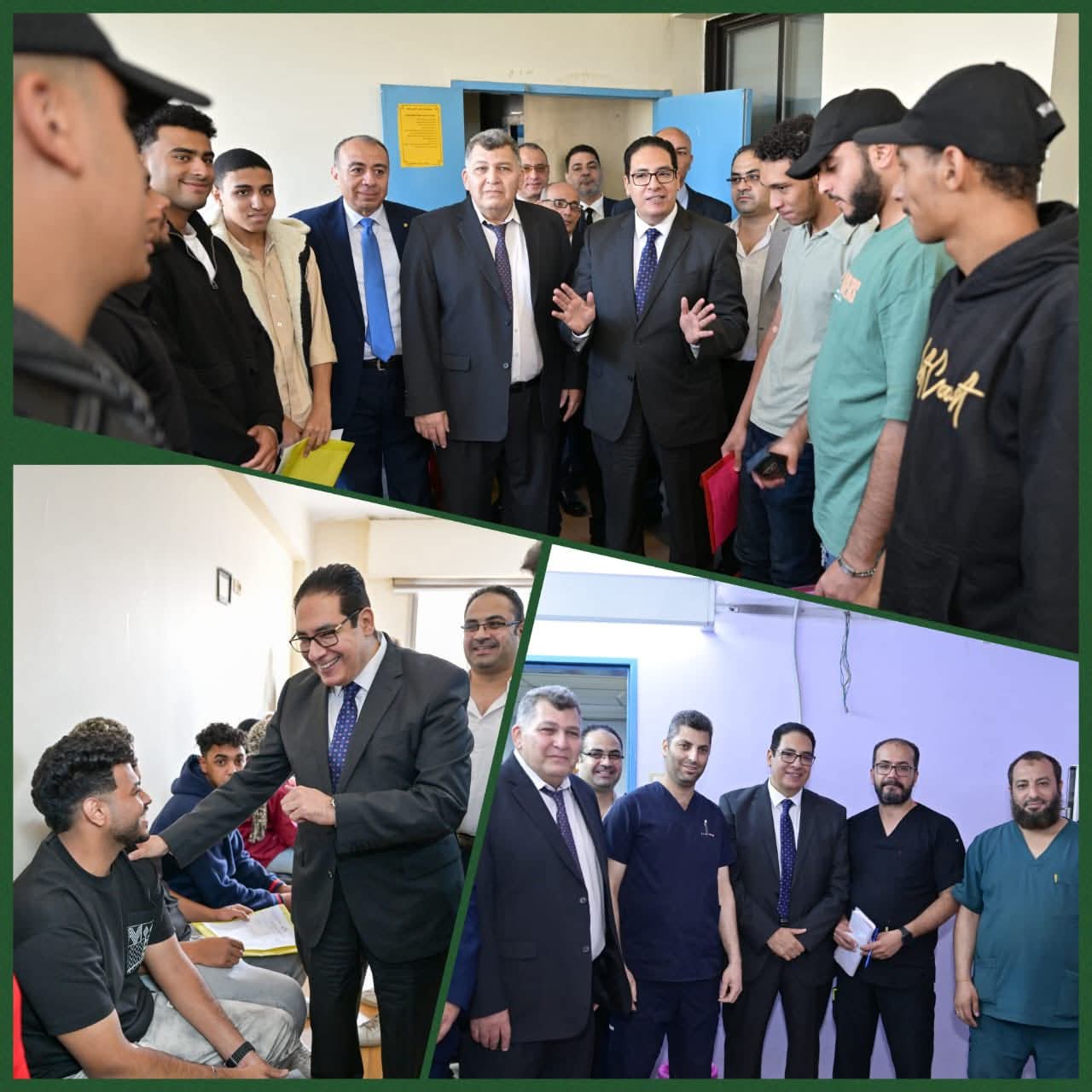 FB IMG 1760511389102 جامعة القاهرة رئيس جامعة القاهرة يتفقد إجراءات الكشف الطبي للطلاب الجدد ويؤكد على أعلى معايير الرعاية الصحية موقع في الجامعة