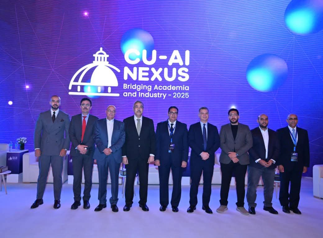 FB IMG 1760853563220 الجامعة الفرنسية جامعة القاهرة تشعل شرارة ابتكار الذكاء الاصطناعي بمشاركة قيادات حكومية وخبراء التكنولوجيا موقع في الجامعة