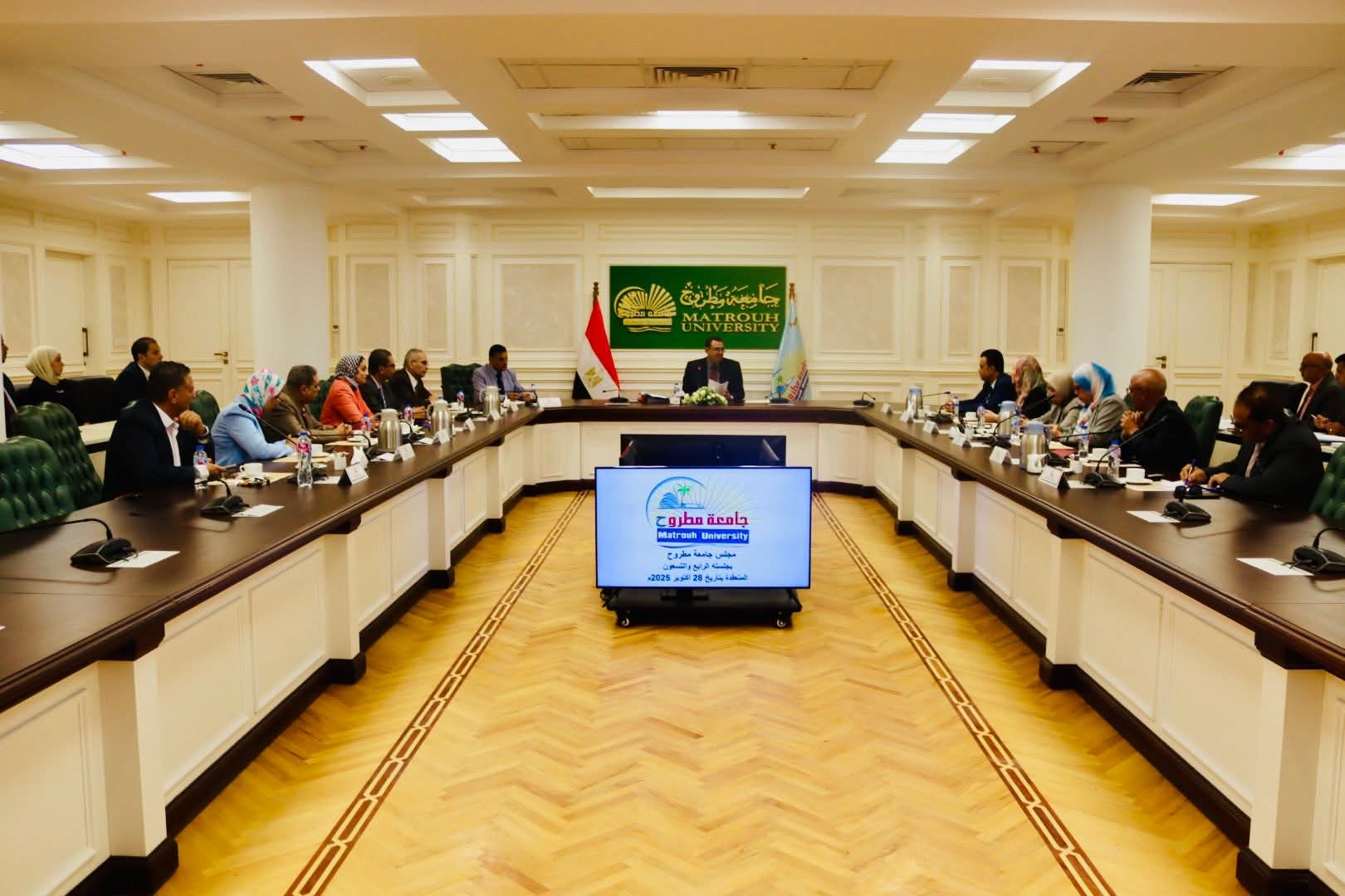 FB IMG 1761682500029 جامعة العبور قرارات جديدة من مجلس جامعة مطروح تعزز مسيرة التطوير الأكاديمي والبحثي.. تفاصيل موقع في الجامعة
