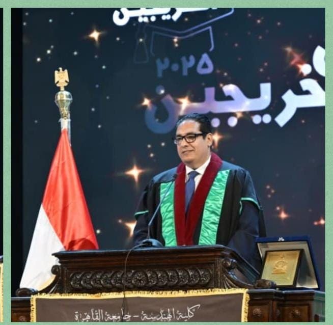 IMG 20251005 WA0009 جامعة رئيس جامعة القاهرة يوجه تحية لأولياء الأمور من كلية الهندسة لهذا السبب موقع في الجامعة