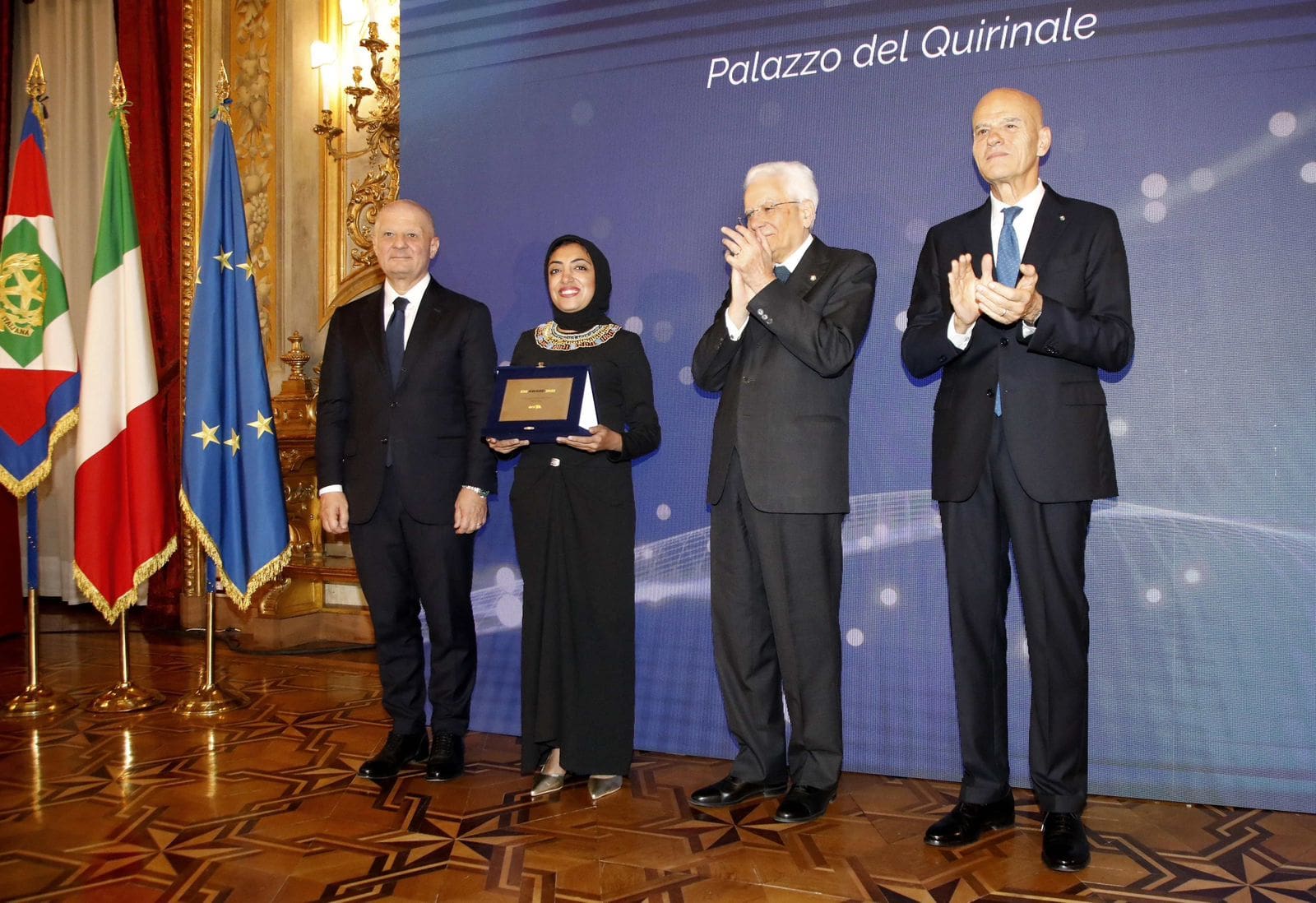 IMG 20251021 WA0082 العالم الوحيدة من العالم العربي.. طالبة دكتوراه بالجامعة الأمريكية بالقاهرة تحصد جائزة إيني العالمية  موقع في الجامعة