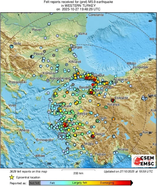 IMG 20251027 WA0205 تركيا زلزال يضرب غرب تركيا بقوة تقترب من 6 درجات ويتسبب بخسائر محدودة موقع في الجامعة