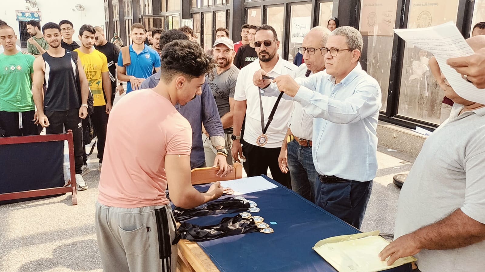 IMG 20251028 WA0045 جامعة قناة السويس جامعة قناة السويس تختتم بطولة كمال الأجسام وسط منافسات طلابية قوية موقع في الجامعة