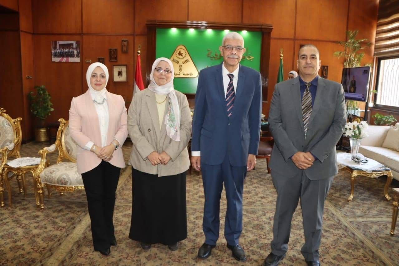 IMG 3154 المنوفية رئيس جامعة المنوفية يصدر قرارين بتعيين وتكليف وكيلين لكلية التربية للطفولة المبكرة موقع في الجامعة