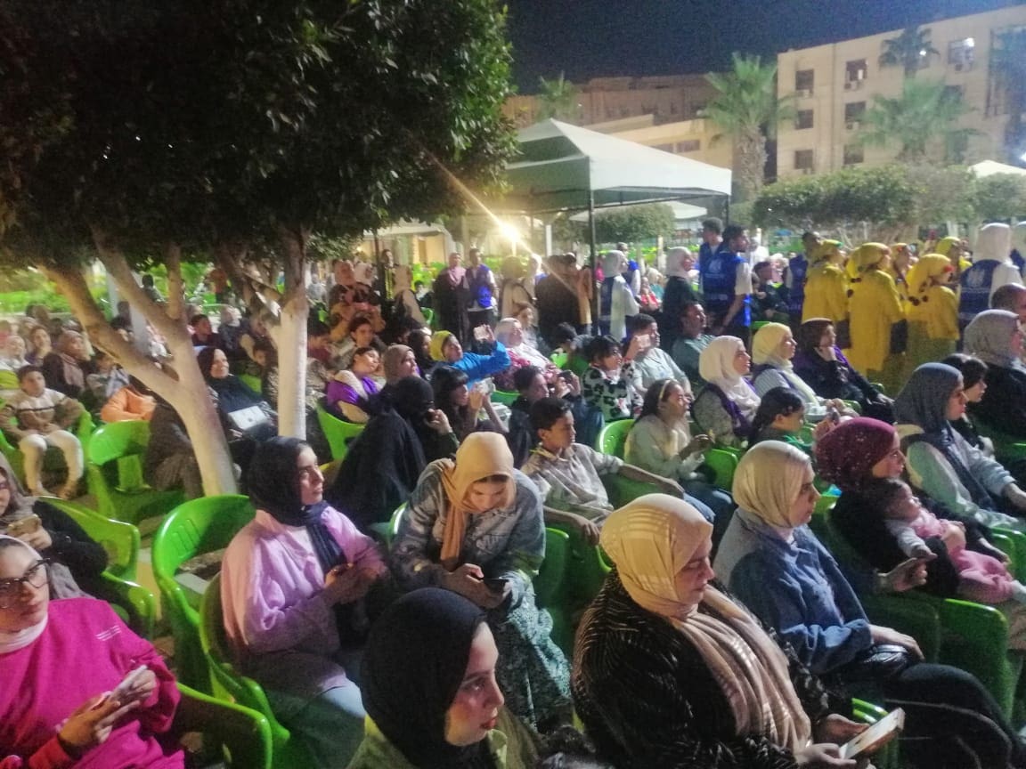 104 الرئيس السيسي احتفالية جماهيرية في بنها لمتابعة افتتاح المتحف المصري الكبير عبر شاشة عملاقة _ صور موقع في الجامعة