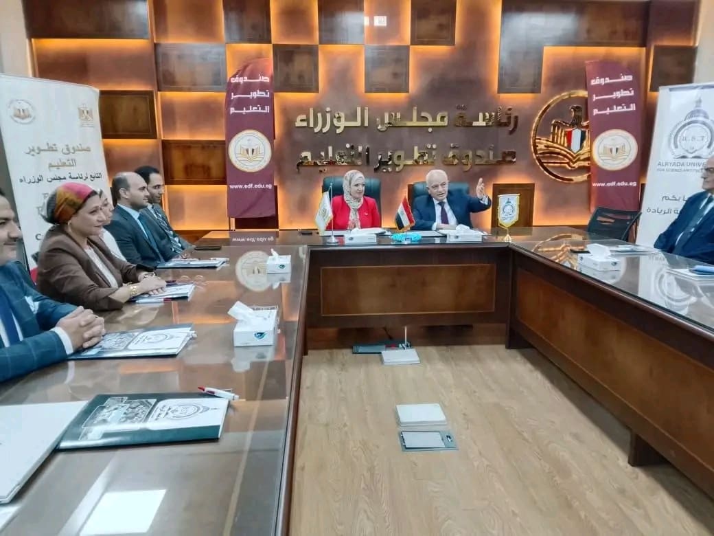 1763627335253 الإعدادي شراكة بين التعليم بالوزراء وجامعة الريادة لاعتماد معامل اللغات وتنفيذ برامج سيسكو موقع في الجامعة