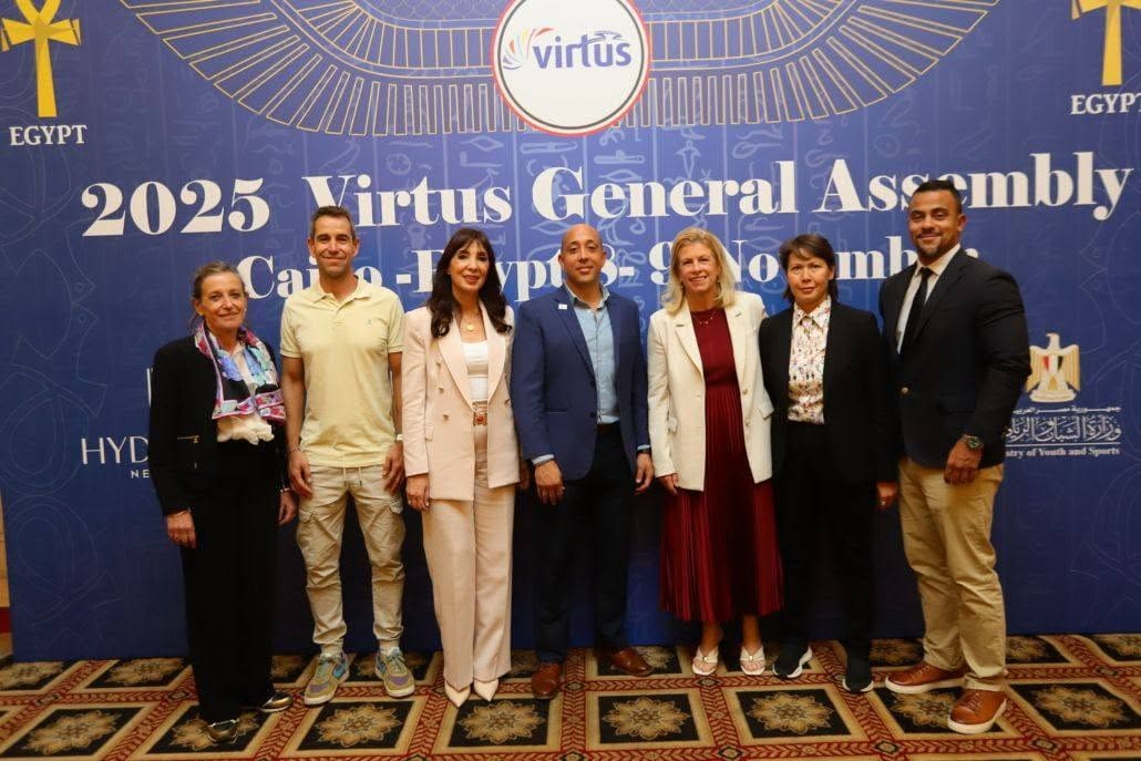 FB IMG 1762720009937 الشباب الشباب والرياضة يهنئ رنا جمالي لانتخابها عضواً بالاتحاد الدولي للإعاقات الذهنية "فيرتوس" موقع في الجامعة