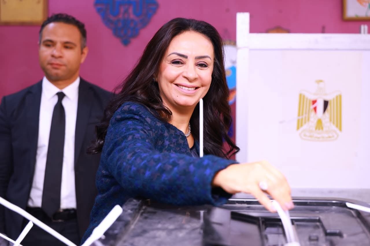 FB IMG 1762767246891 التضامن وزيرة التضامن تدلي بصوتها وتدعو الجميع للمشاركة الفاعلة في انتخابات مجلس النواب 2025 موقع في الجامعة