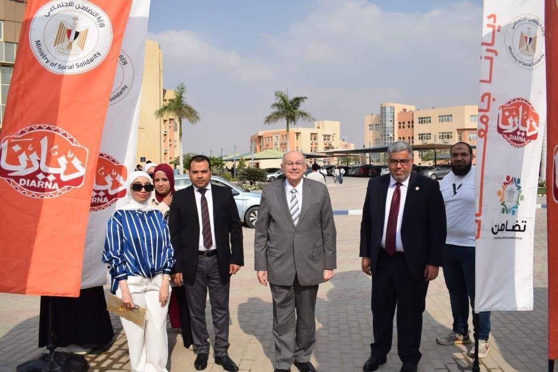 FB IMG 1763045714283 جامعة طنطا انطلاق معرض "ديارنا جامعات" للحرف اليدوية بالجامعة المصرية الروسية دعمًا للتراث المصري موقع في الجامعة