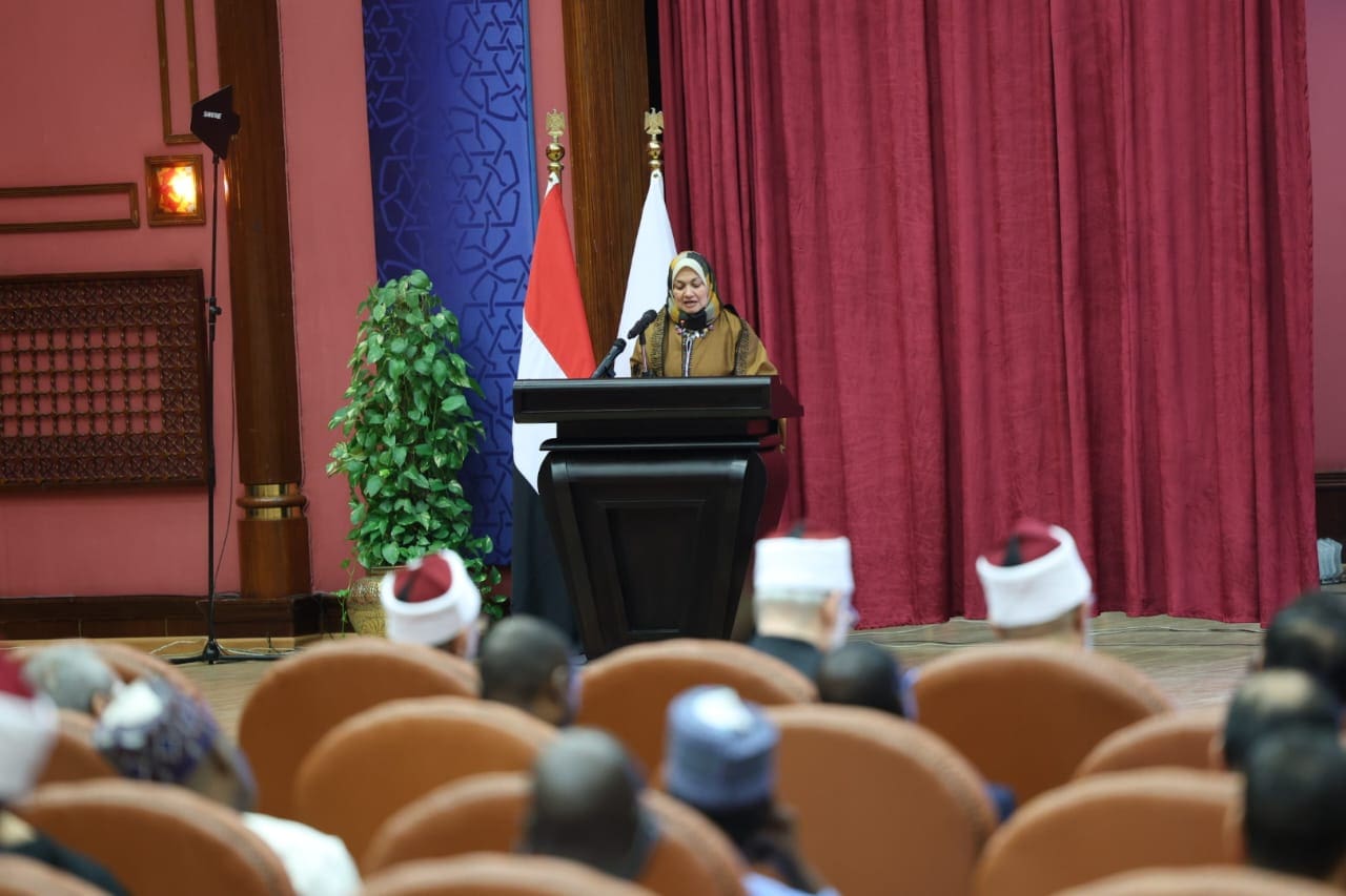 IMG 20251112 WA0027 الصحة نهلة الصعيدي: الوافدون سفراء الأزهر وجسور للتواصل بين الشعوب موقع في الجامعة