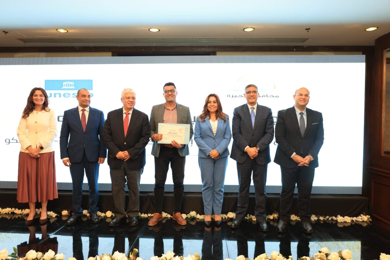 IMG 20251114 WA0010 جامعة حلوان وزراء يشهدون احتفالية انضمام الجيزة لشبكة اليونسكو لمدن الإبداع في صناعة الأفلام لعام 2025 موقع في الجامعة