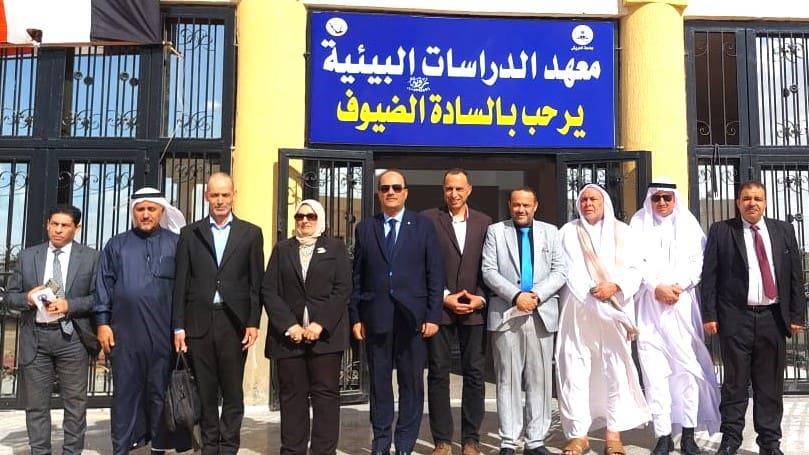 IMG 20251116 WA0037 العريش لجنة قطاع العلوم تزور جامعة العريش تمهيدًا لتحويل معهد الدراسات البيئية إلى كلية للدراسات العليا موقع في الجامعة