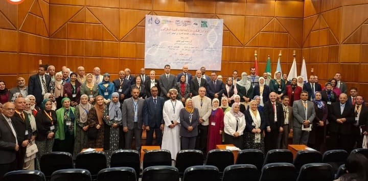 IMG 20251124 WA0005 هندسة القومي للبحوث يستضيف المؤتمر العربي للتقانات الحيوية ومسابقة الابتكار لتمكين الباحثين ورواد الأعمال 2025 موقع في الجامعة