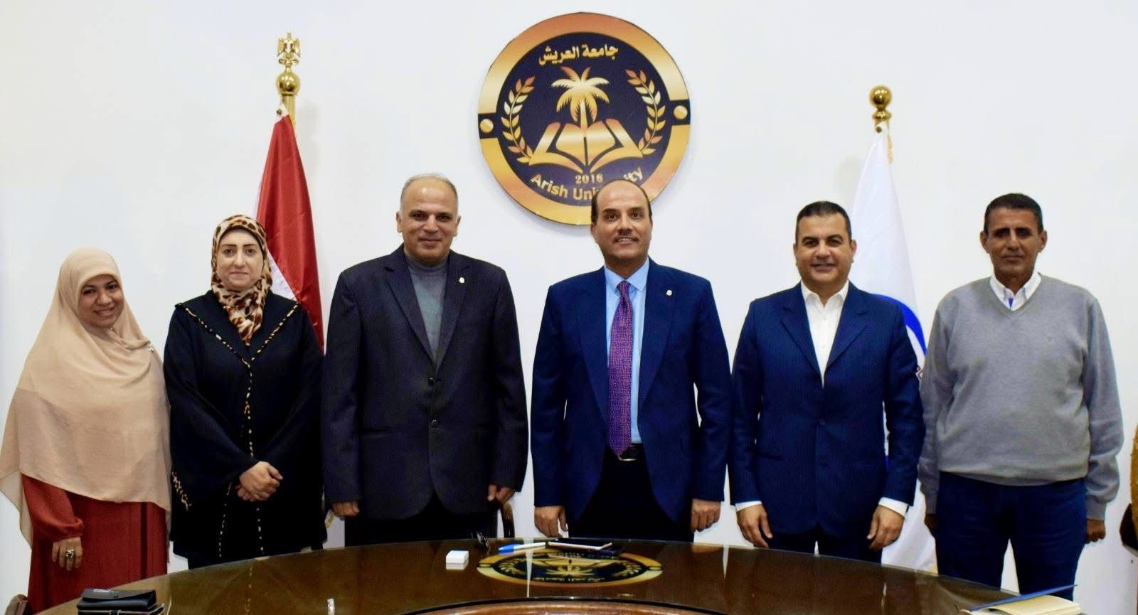 IMG 20251130 WA0018 1 كلية الزراعة متابعة موسعة بجامعة العريش لمنظومة البحث العلمي وتطوير البرامج الدراسية موقع في الجامعة