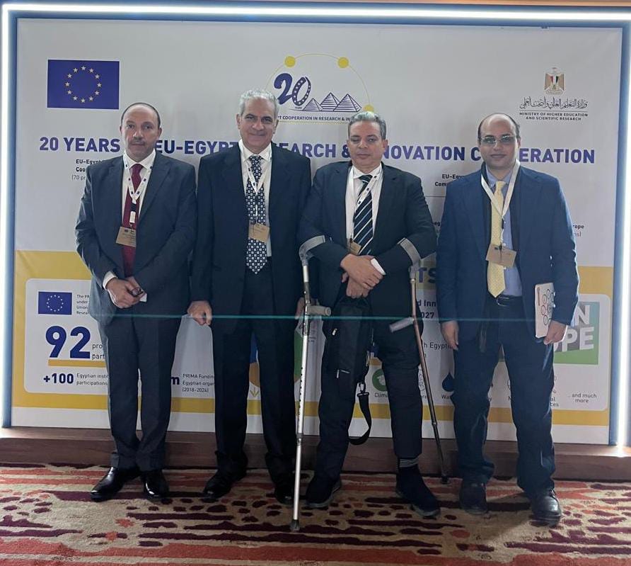 IMG 20251130 WA0069 دمياط 20 عامًا من التعاون العلمي.. جامعة أسوان تشارك في أسبوع البحث والابتكار المصري الأوروبي موقع في الجامعة