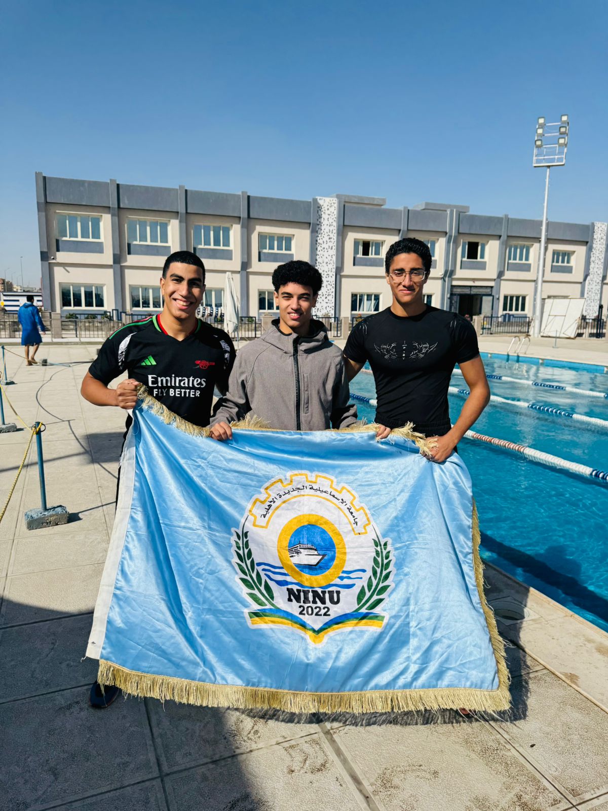 IMG 20251130 WA0146 السباحة أبطال السباحة في جامعة الإسماعيلية الأهلية يتألقون في أول بطولة رسمية موقع في الجامعة