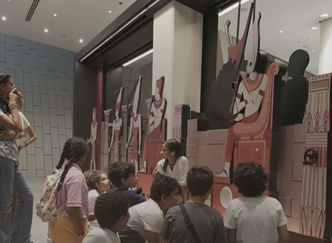 IMG 3998 المتحف المصري بالتزامن مع افتتاح المتحف المصري.. متحف الأطفال تجربة تفاعلية تغرس حب التراث في عقول الصغار موقع في الجامعة