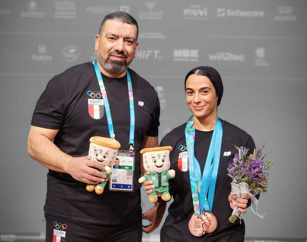 IMG 4745 التعليم العالي 3 برونزيات ترفع اسم مصر عاليًا في دورة ألعاب التضامن الإسلامي لطالبة علوم رياضة بقناة السويس موقع في الجامعة