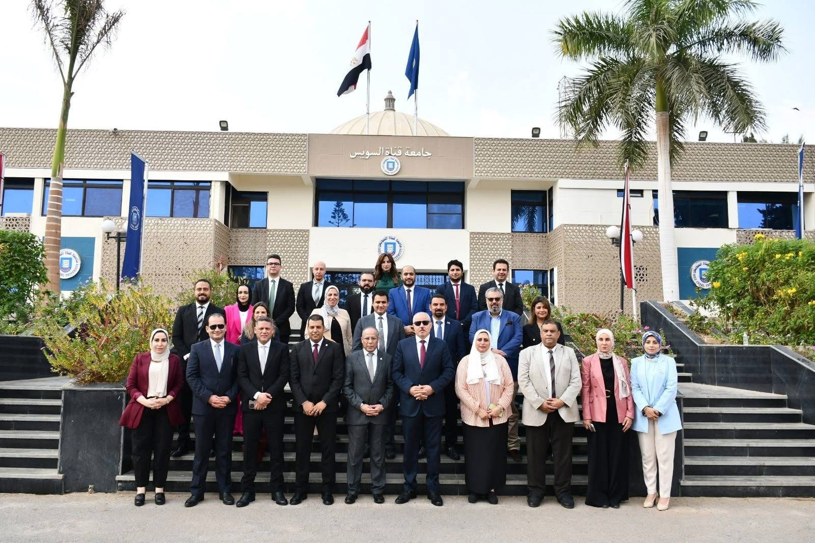 IMG 5933 السويس ملتقى مالي لطلاب قناة السويس.. فرص تدريب وشهادات دولية ولقاءات توظيف مباشرة موقع في الجامعة