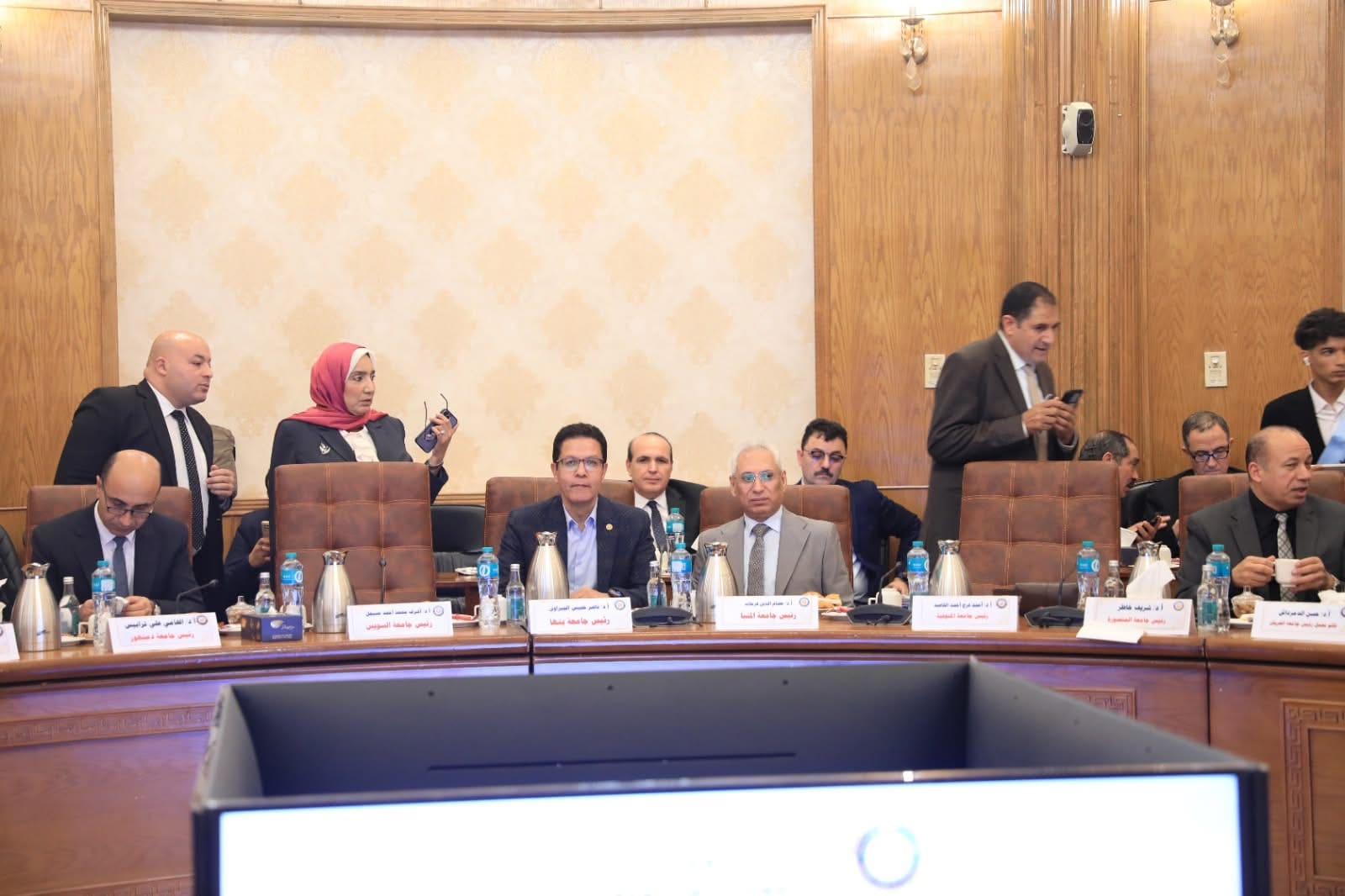 IMG 6188 جامعة قناة السويس جامعة المنيا تشارك في اجتماع الأعلى للجامعات موقع في الجامعة