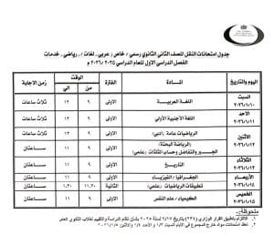 اعتماد جداول امتحانات الفصل الدراسي الأول لجميع المراحل التعليمية بمحافظة بني سويف 2026 10 1766412084106 جداول اعتماد جداول امتحانات الفصل الدراسي الأول لجميع المراحل التعليمية بمحافظة بني سويف 2026 موقع في الجامعة