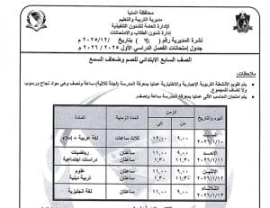 المنيا تعلن جداول امتحانات الفصل الدراسي الأول 2025/2026 لجميع المراحل الدراسية 14 1766523344888 المنيا المنيا تعلن جداول امتحانات الفصل الدراسي الأول 2025/2026 لجميع المراحل الدراسية موقع في الجامعة