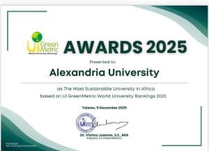 جامعة الإسكندرية تتوّج كأكثر جامعة مستدامة في أفريقيا لعام 2025 2 201f4d65 5e7e 489f ae1e a48560534082 الإسكندرية جامعة الإسكندرية تتوّج كأكثر جامعة مستدامة في أفريقيا لعام 2025 موقع في الجامعة