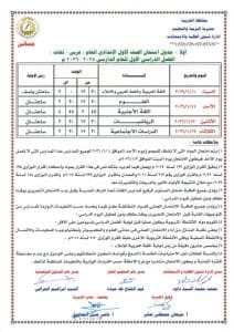 جدول امتحانات نصف العام 2026 لجميع الصفوف بالمحافظات 14 6 609 085318 جدول جدول امتحانات نصف العام 2026 لجميع الصفوف بالمحافظات موقع في الجامعة