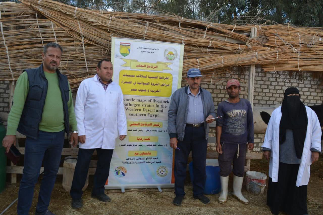 FB IMG 1765622018033 بحوث بحوث الصحراء يطلق قوافل إرشادية وبيطرية لدعم مربي الثروة الحيوانية بمنطقة المغرة موقع في الجامعة