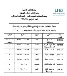 جامعة الأقصر الأهلية تعلن جداول امتحانات الفصل الدراسي الأول 2025/2026 7 FB IMG 1765737760461 جامعة الأقصر جامعة الأقصر الأهلية تعلن جداول امتحانات الفصل الدراسي الأول 2025/2026 موقع في الجامعة