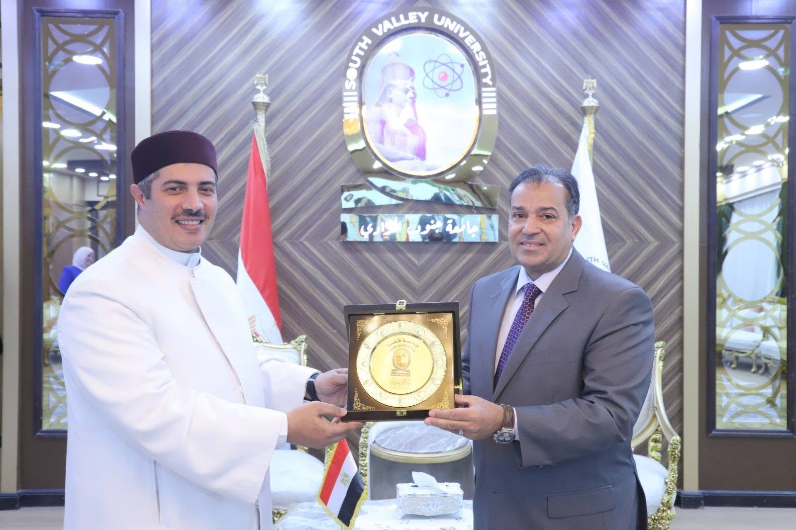 جامعة قنا تستقبل الشيخ جابر بغدادي في ندوة توعوية لطلاب من أجل مصر - صورة 1