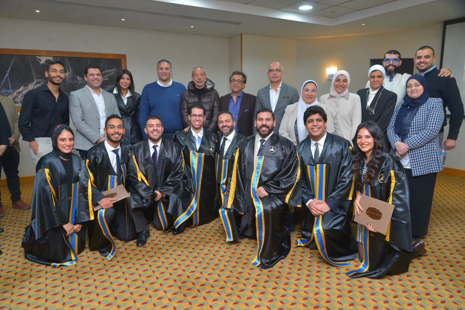 FB IMG 1765907266942 العلمين جامعة عين شمس تحتفل بنجاح خريجي ماجستير غرسات الأسنان دفعة 2025 موقع في الجامعة