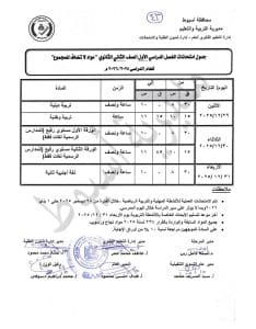 اعتماد جدول امتحانات الفصل الأول للصفين الأول والثاني الثانوي بأسيوط للعام الدراسي 2025/2026 3 FB IMG 1766337536490 جدول اعتماد جدول امتحانات الفصل الأول للصفين الأول والثاني الثانوي بأسيوط للعام الدراسي 2025/2026 موقع في الجامعة