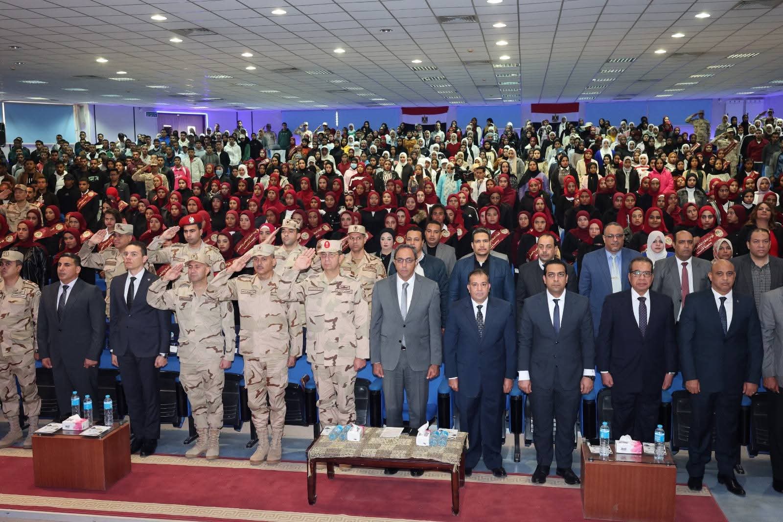 FB IMG 1766513165725 جامعة قنا رئيس جامعة قنا يشهد فعاليات الندوة التثقيفية الثانية و التسعون لقوات الدفاع الشعبي والعسكري  موقع في الجامعة