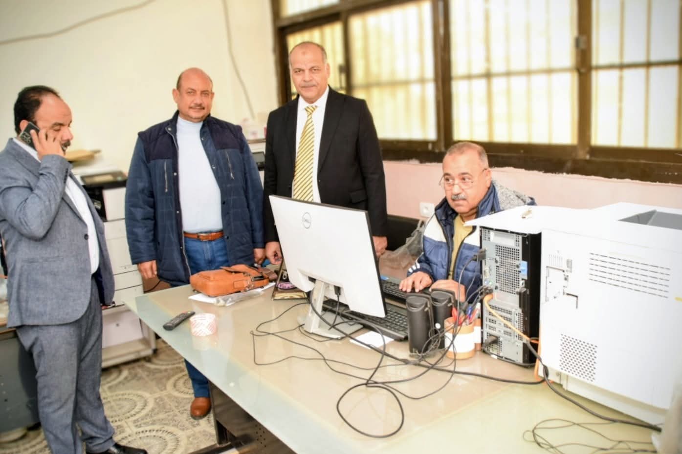 FB IMG 1766667627325 جامعة الملك سلمان تعليم بورسعيد يراجع إجراءات التأمين والطباعة استعدادًا لامتحانات النقل والإعدادية موقع في الجامعة