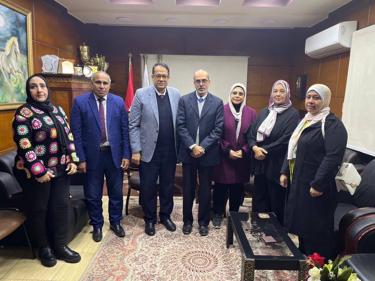 FB IMG 1766680030589 معرض انطلاق معرض النتائج وأنشطة المجال الصناعي بتعليم الغربية موقع في الجامعة