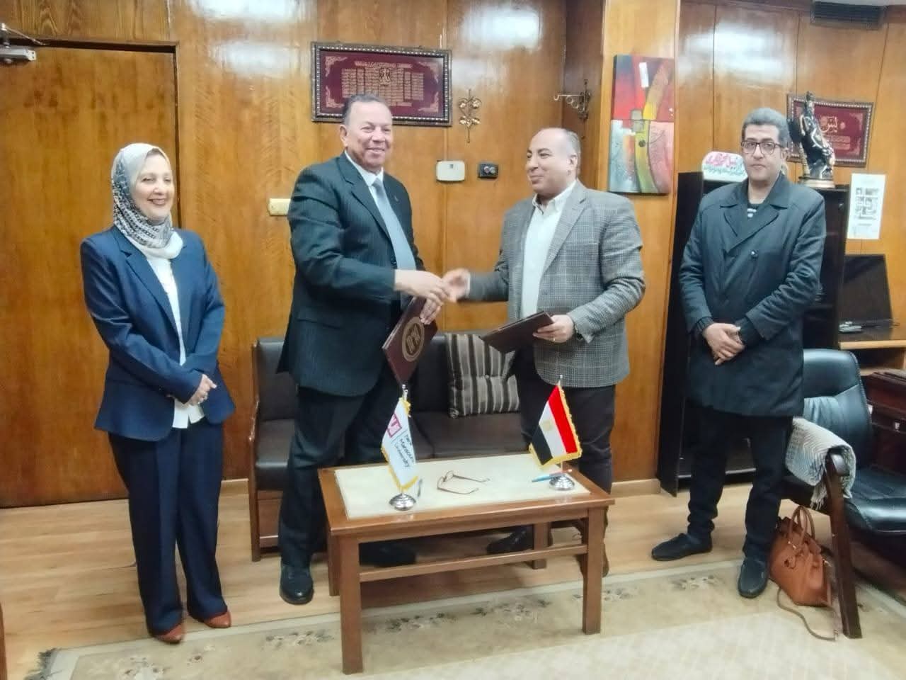 FB IMG 1766832634708 تعاون بروتوكول تعاون بين جامعة المنصورة الجديدة ووزارة الداخلية لتدريب طلاب القطاع الطبي موقع في الجامعة