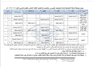 FB IMG 1766860832311 مواصفات مواصفات امتحان الجبر والإحصاء لطلاب الثالث الإعدادي للفصل الدراسي الأول 2026 موقع في الجامعة