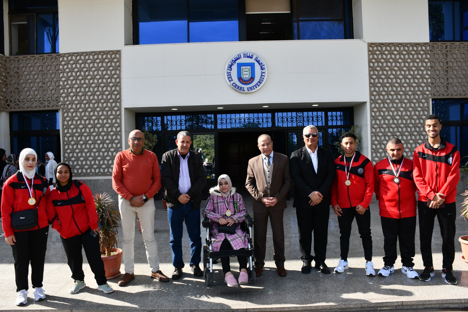 IMG 20251230 WA0057 جامعة قناة السويس جامعة قناة السويس تحتفي بإنجازات طلابها ذوي الهمم في اللقاء الرياضي بالإسكندرية موقع في الجامعة