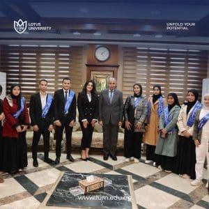 IMG 20251231 WA0219 جامعة اللوتس جامعة اللوتس تمنح 20 طالبًا بالمنيا منحًا دراسية كاملة بحضور المحافظ موقع في الجامعة