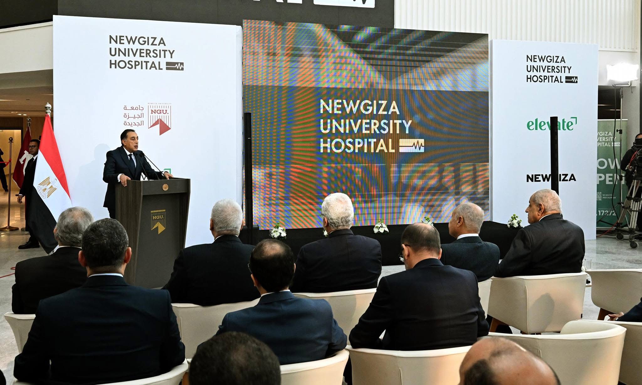 IMG 0064 مجلس الجامعات الخاصة رئيس الوزراء خلال افتتاح مستشفى الجيزة الجديدة الجامعي: "هدفنا الأول الصحة والتعليم وهذا الصرح يجمع بينهما" موقع في الجامعة