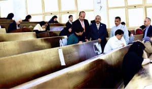 IMG 0085 العريش رئيس جامعة العريش يتابع امتحانات الفصل الدراسي الأول ويشيد بانضباط اللجان موقع في الجامعة