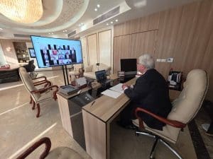 IMG 0158 وزير التعليم وزير التعليم العالي يناقش مع المستشارين الثقافيين بالخارج خطط دعم القوة الناعمة وتدويل التعليم المصري موقع في الجامعة