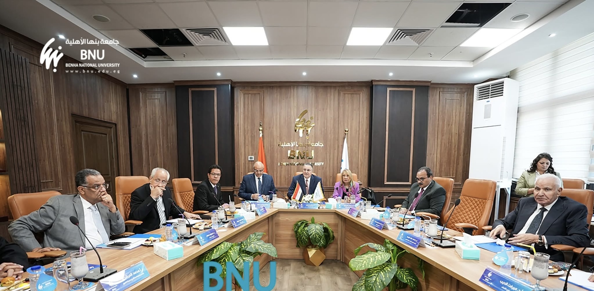 IMG 6479 بنها مجلس أمناء جامعة بنها الأهلية يعتمد إنشاء مستشفى جامعي جديد بالعبور موقع في الجامعة