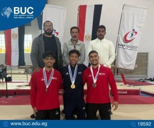 IMG 6538 بدر جامعة بدر تهنئ طالبها يوسف جمال مطر بالفوز بالمركز الأول في بطولة الجامعات المصرية للجمباز موقع في الجامعة