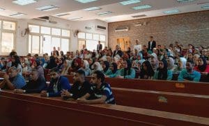 IMG 6674 الشباب الشباب والرياضة تطلق فعاليات مركز القيادات الطلابية بجامعة الإسكندرية موقع في الجامعة