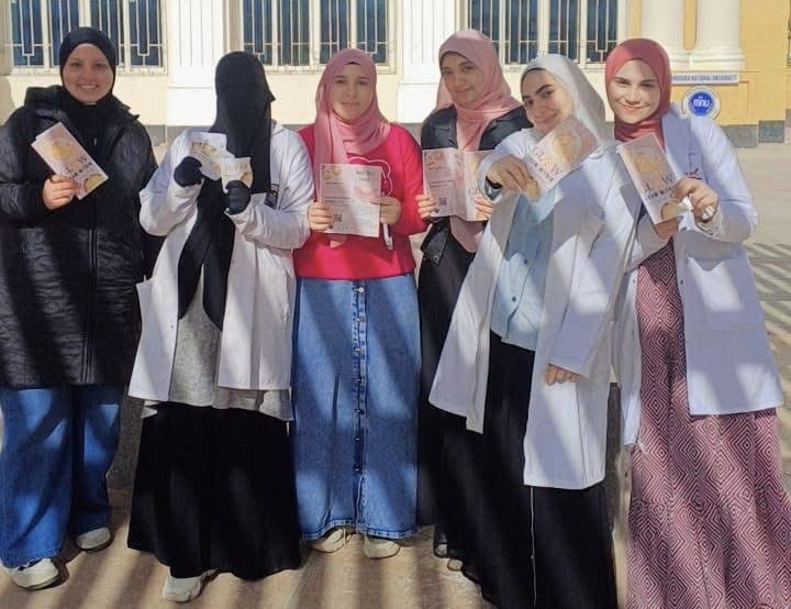 IMG 6854 مضاعفات مرض السكري حملة توعوية بجامعة المنصورة الأهلية حول دور مضادات الأكسدة في العناية بالبشرة موقع في الجامعة
